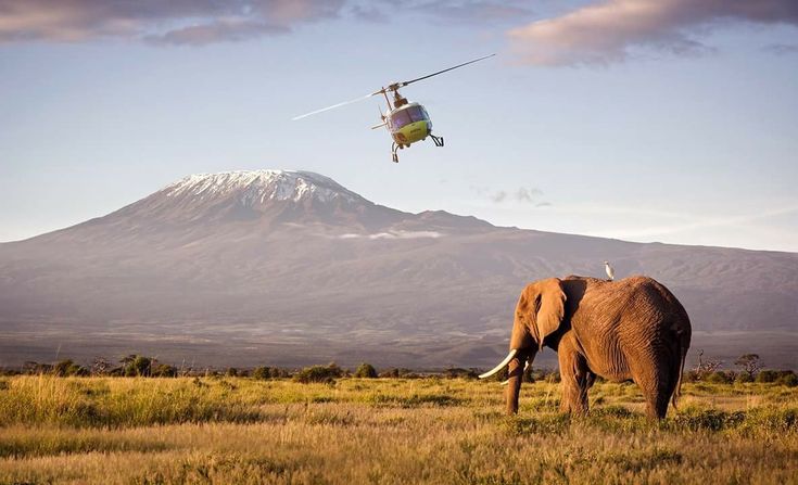 Kilimanjaro climb helicopter tour