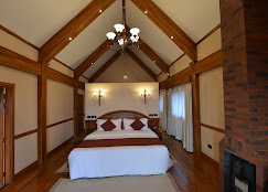 A luxury lodge suite on the Ngorongoro Crater rim