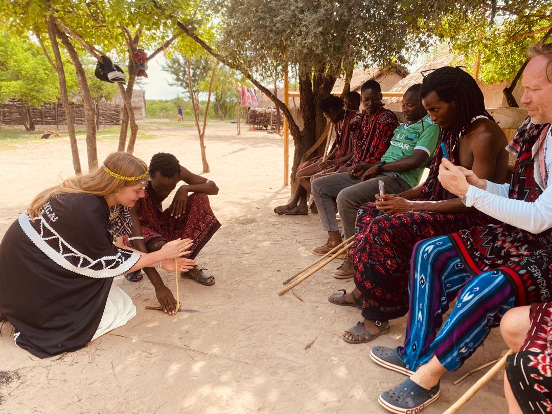 An elephant drinking water