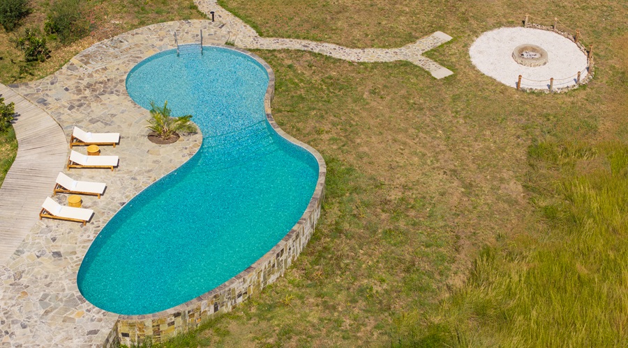 Large pool for refreshment from serengeti ark safari lodge