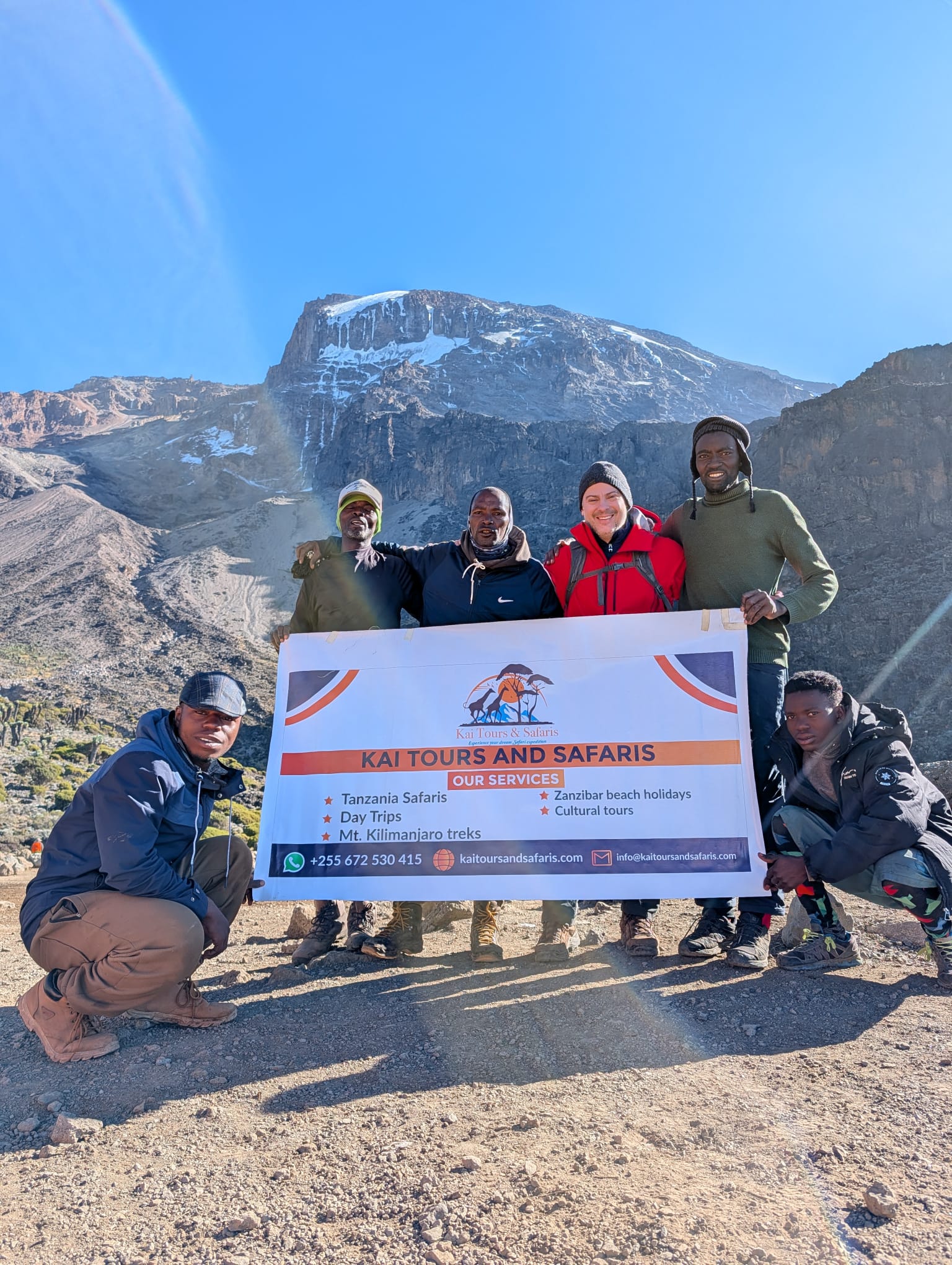 Kilimanjaro summit climb via Machame Route (Uhuru Peak 5,895m)