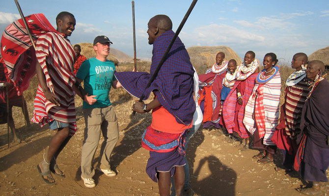Engaging in Maasai dance culture